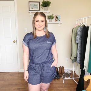 Denim Romper